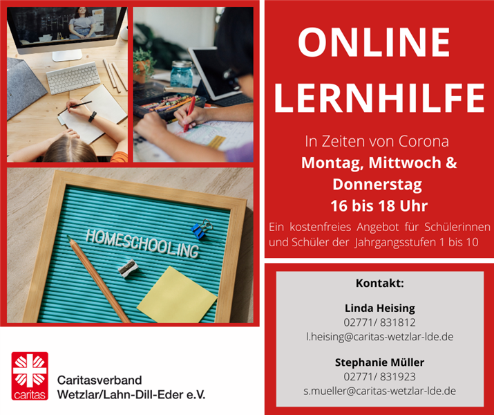 Online Lernhilfe Flyer