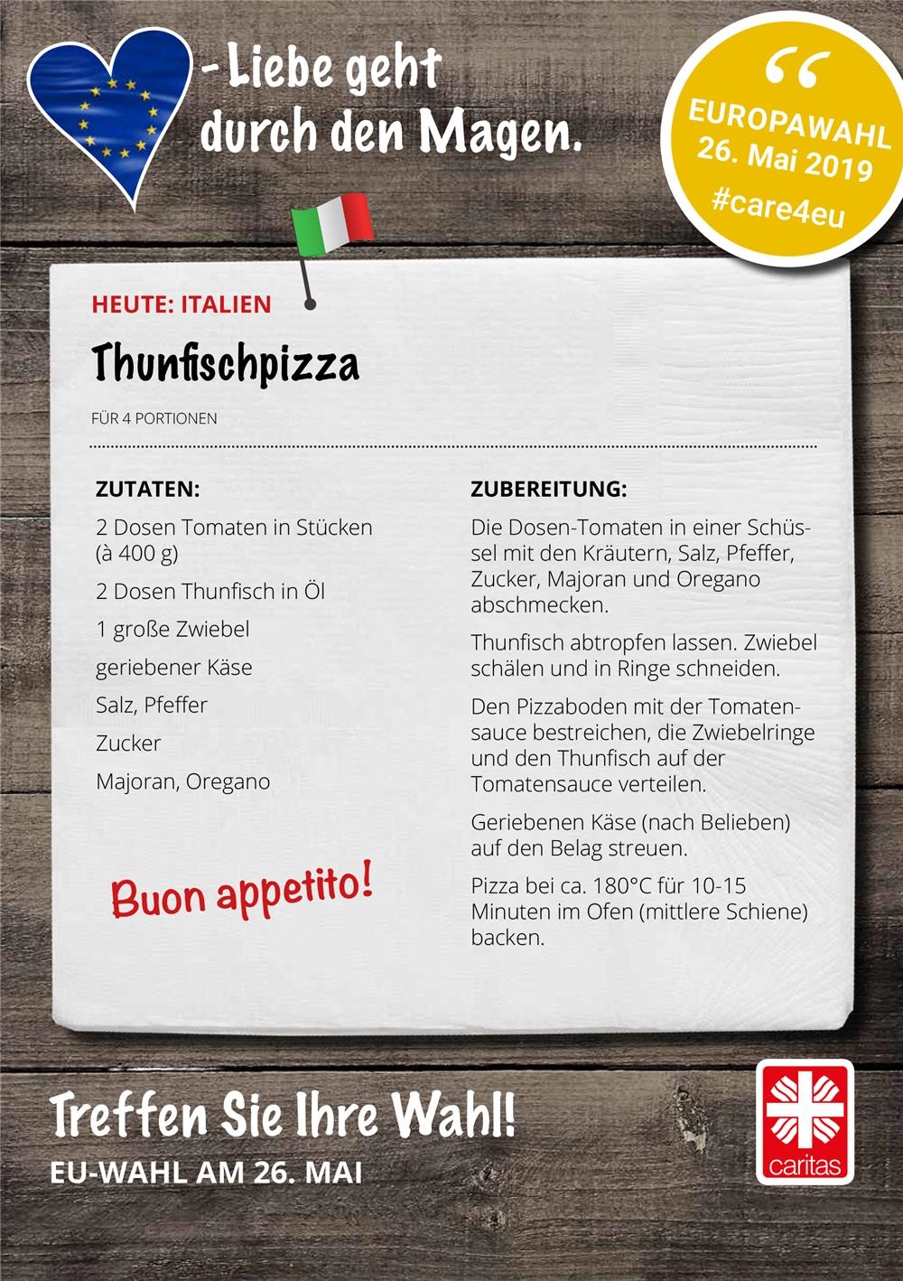 Italien "Thunfischpizza" 24.05.2019 