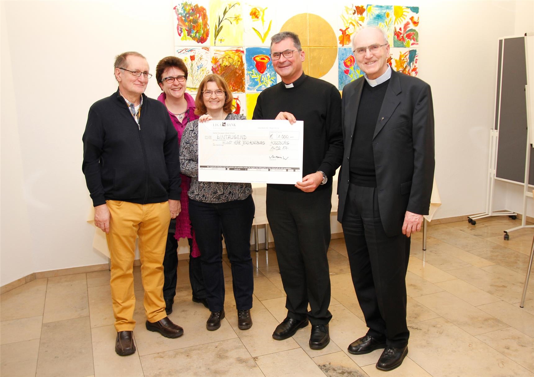 Den dritten Preis in Höhe von 1.000 Euro gewannen das Team des Arbeitskreises Willkommen der Pfarrgemeinde Heiligstes Herz Jesu, Augsburg-Pfersee. (Bernhard Gattner)