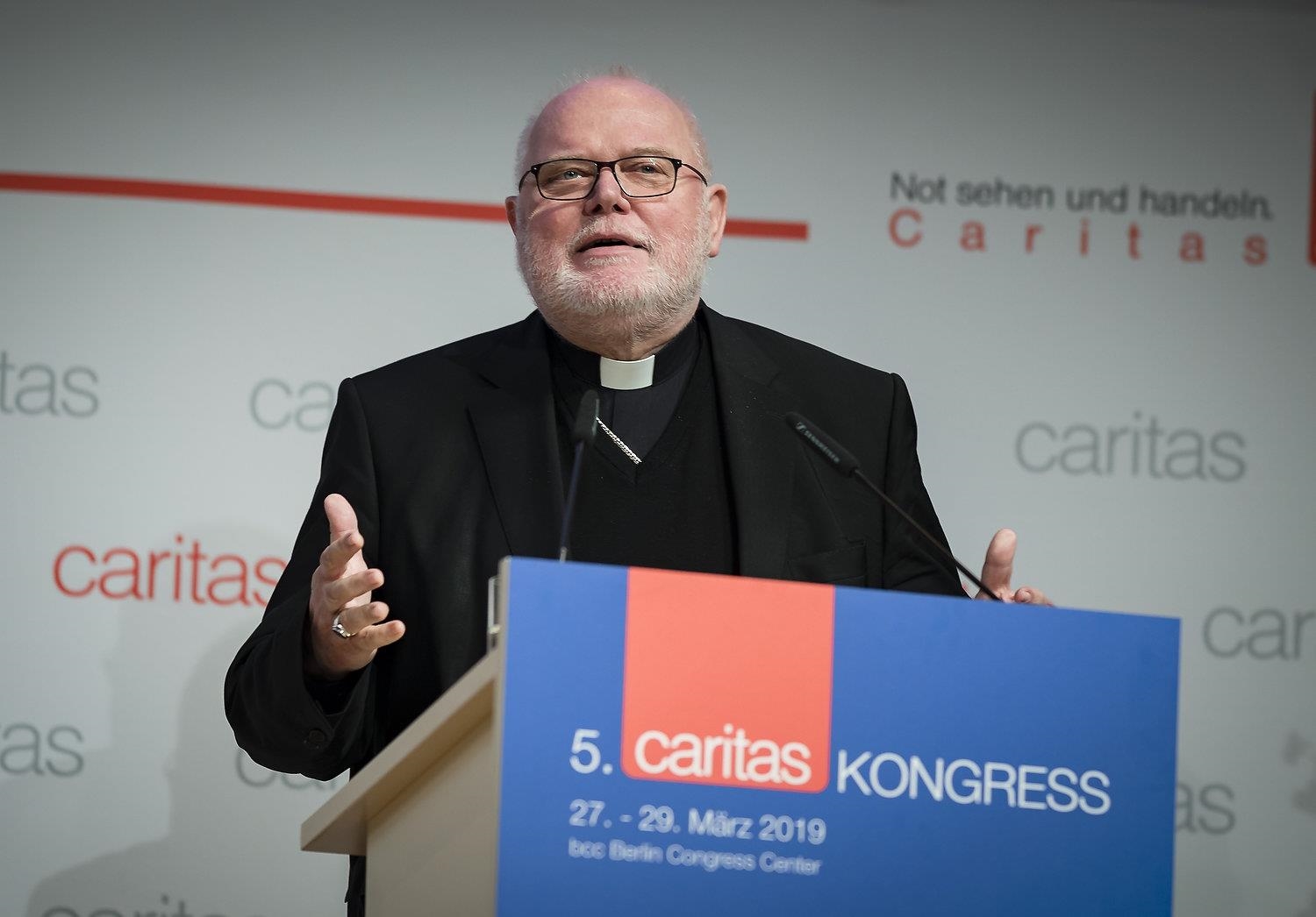 Reinhard Marx hält Rede beim Caritaskongress 2019. (DCV/Xander Heinl)