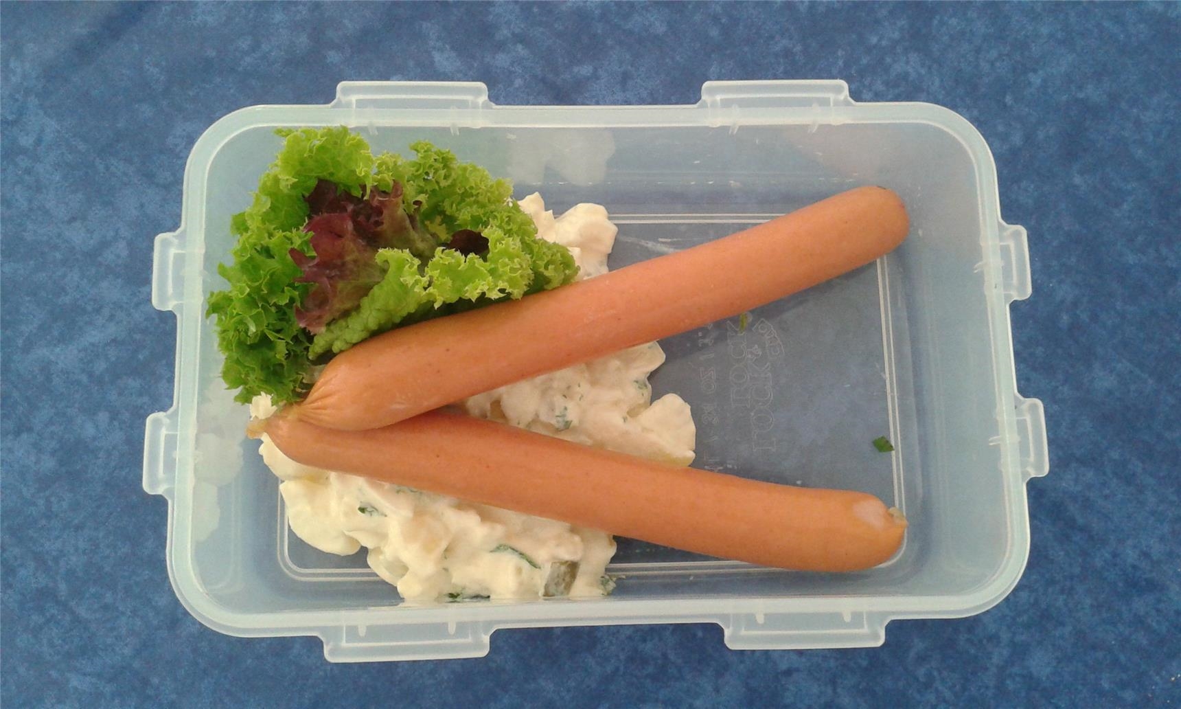 Abendbeilage - Kartoffelsalat mit Wiener 