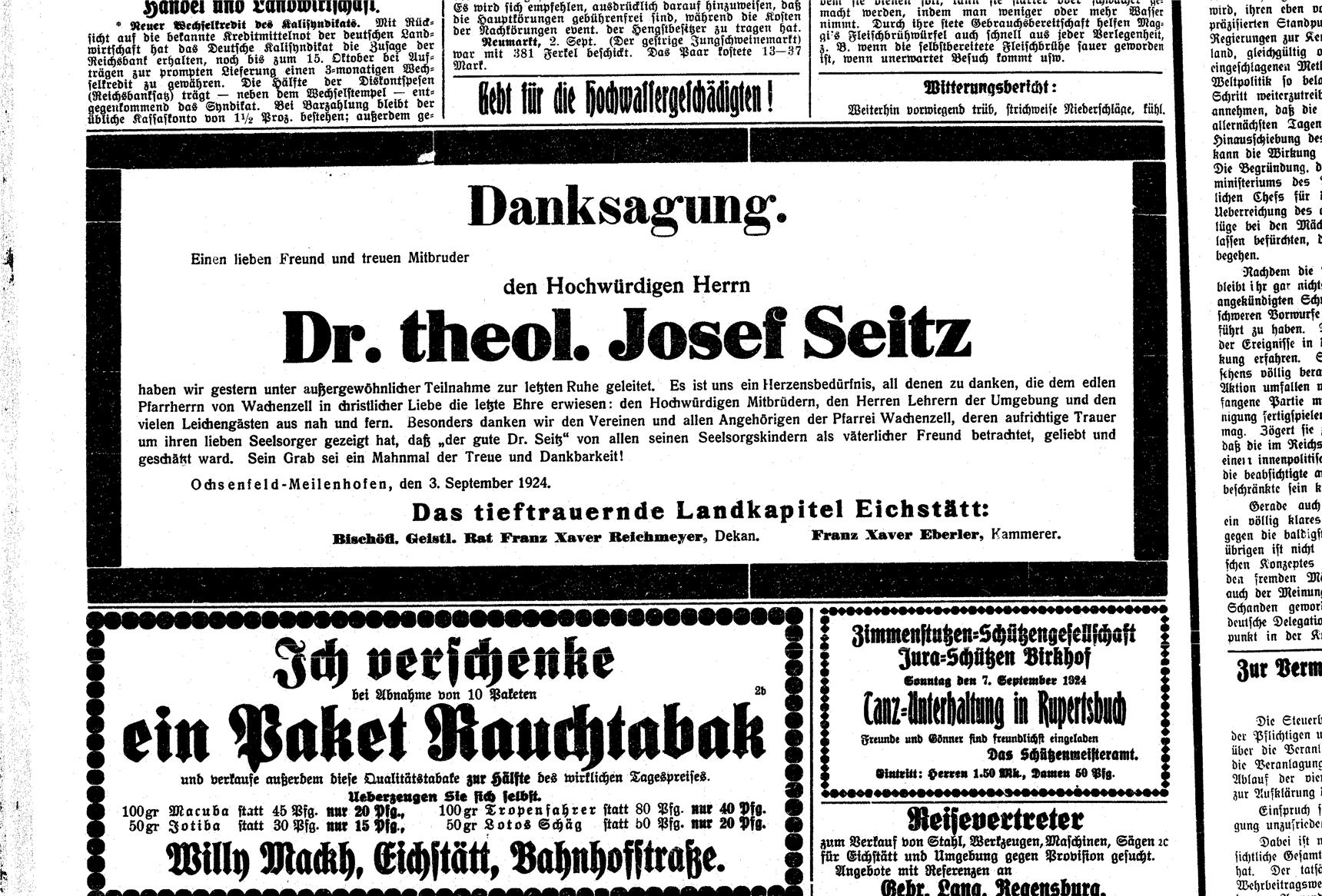 Zeitungsseite (Archiv)