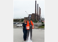 IDA-Aufsteller zu Besuch bei VW in Wolfsburg.