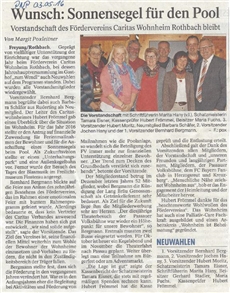 Artikel der Passauer Neuen Presse über die Vorstandschaftswahlen 2016