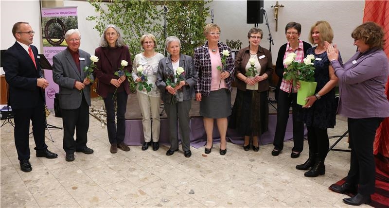 Beim Jubiläum des Ökumenischen Hospiz-Dienstes wurden Ehrenamtliche geehrt.