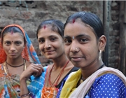 Portrait von drei indischen Frauen / Foto: Jörg Schaper