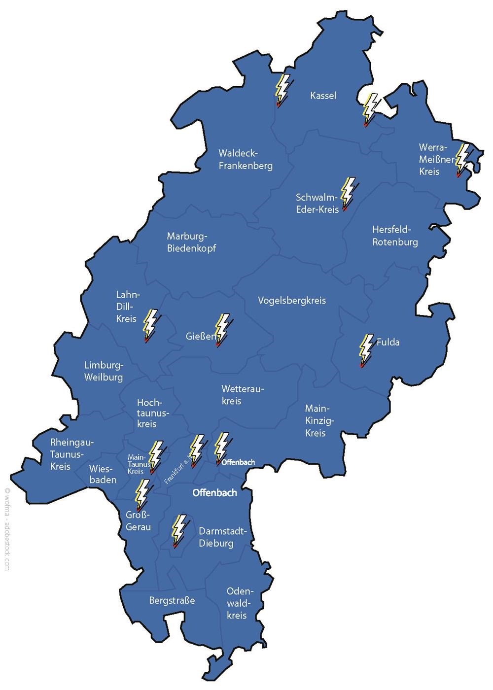 Karte Hessen checkt Strom