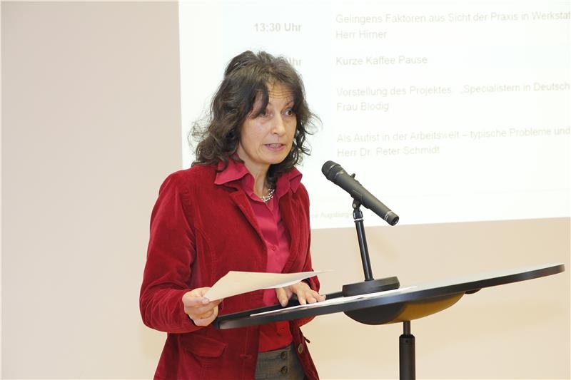 Irene Schick vom Kompetenzzentrum Autismus Schwaben - Nord in Augsburg. (Bernhard Gattner)