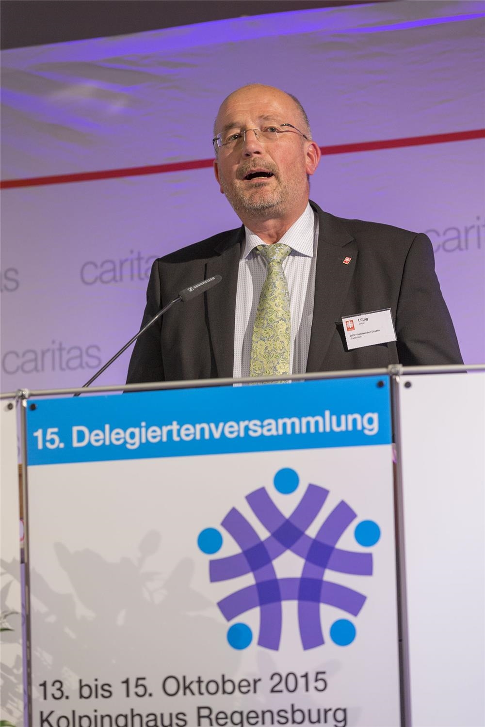 Josef Lüttig bei der Delegiertenversammlung des Deutschen Caritasverbandes  (Moosburger/DCV)