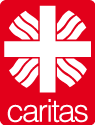 Caritas Logo mit dem Flammenkreuz