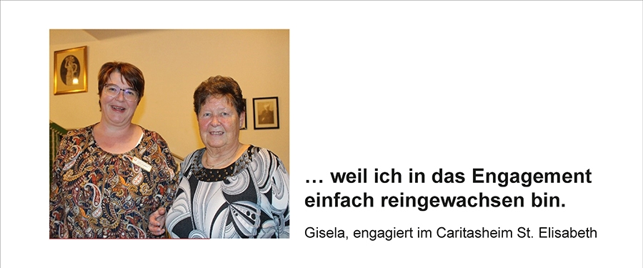 Gisela, engagiert im Caritasheim St. Elisabeth (Caritasverband Darmstadt e. V.)