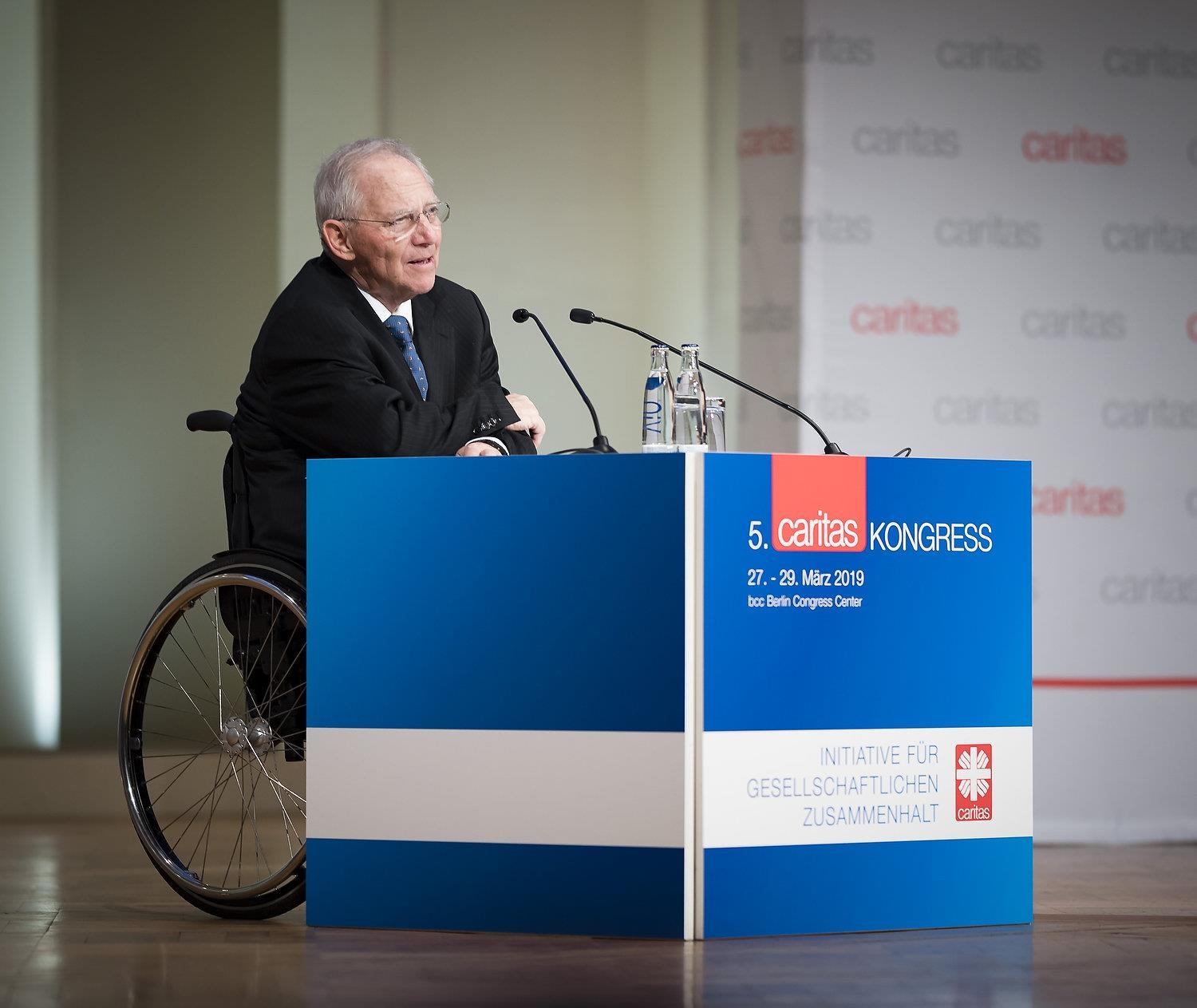 Wolfgang Schäuble am Rednerpult (DCV/Xander Heinl)