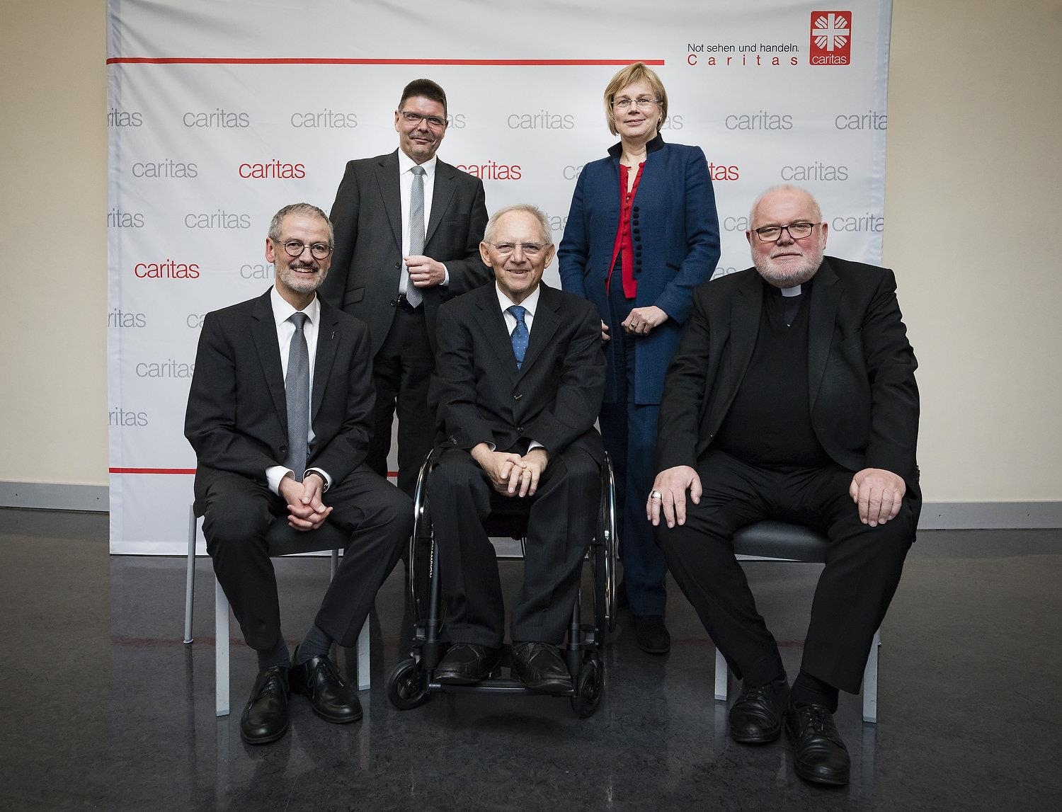 Gruppenbild beim Jahresempfang des Deutschen Caritasverbandes 2019 in Berlin (DCV / Xander Heinl)