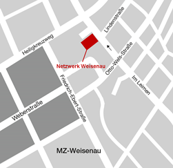 Netzwerk Weisenau Lageplan