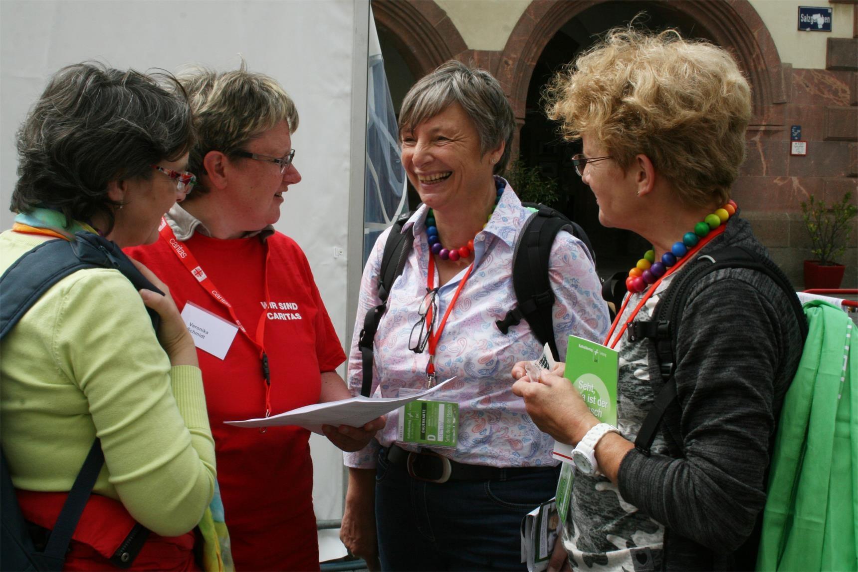 Im Caritasdorf erhalten Besucher jede Menge Infos. (Caritasverband Leipzig e. V.)
