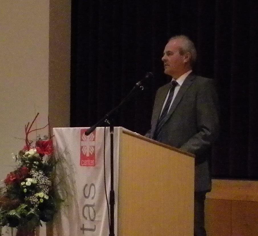 Aufsichtsratsvorsitzender Franz Barth bei seiner Ansprache 