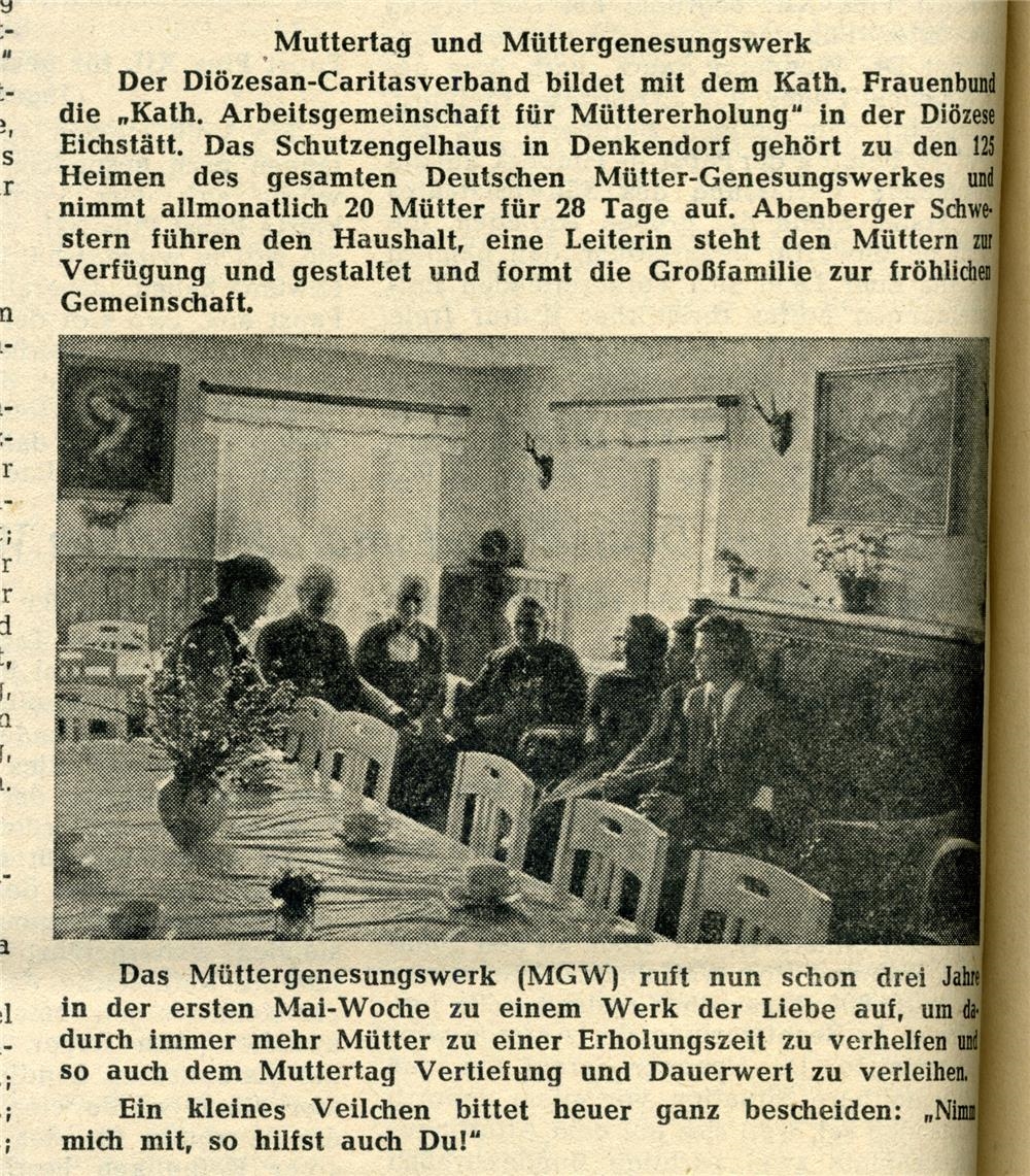 Müttergenesung - 003 - 1953_KIZ001 Müttergenesungswerk (DiCV Eichstätt / Archiv)