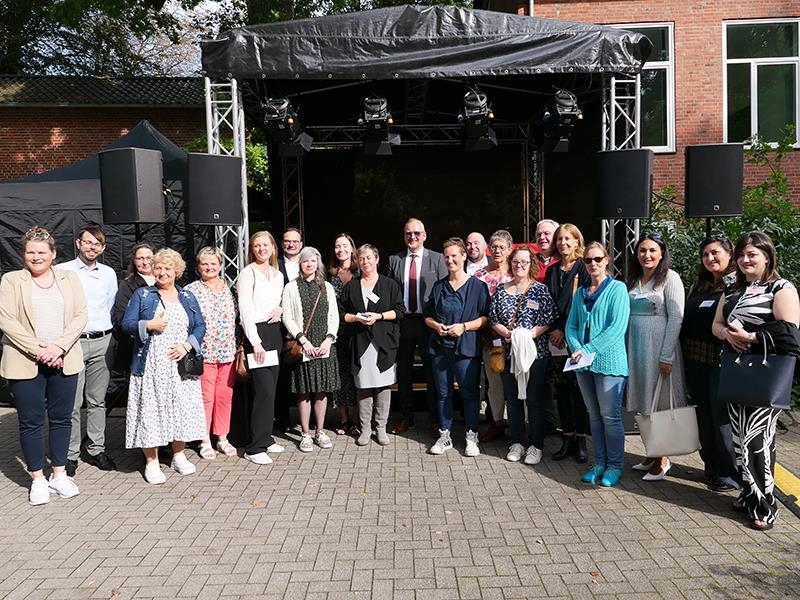Die neuen Mitarbeitenden der Caritas in Schleswig-Holstein wurden begrüßt. 