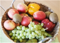 Frisch und gesund: täglich Vitamine - Obstkorb