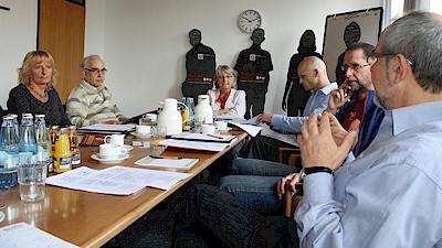 Vertreter der Aktion 'Stell mich an, nicht ab!' beim Treffen der sieben Träger in Aachen (Caritas Aachen)