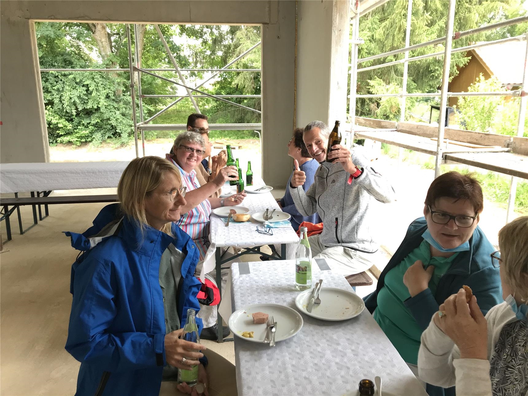 Richtfest Brotzeit (Foto: Koller)