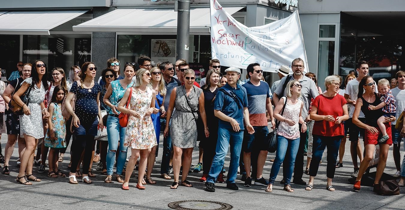 Flashmob in Saarlouis