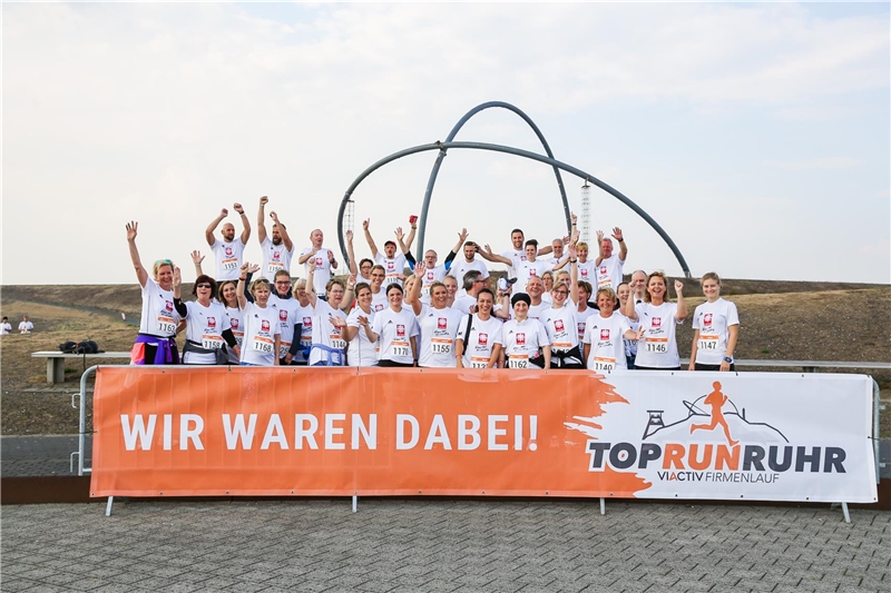 Unser Team beim Toprun-RUHR an der Halde Hoheward