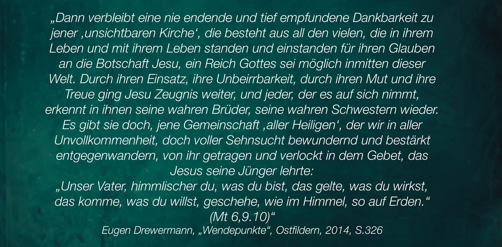Zitat von Eugen Drewermann 