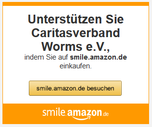 Banner SmileAmazon Caritasverband Worms Unterstützung