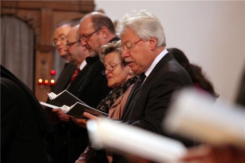 Der Vorsitzende des Caritasverbandes für den Landkreis Dillingen e. V. Herbert Graf im Festgottesdienst.  (Annette Zöpf)