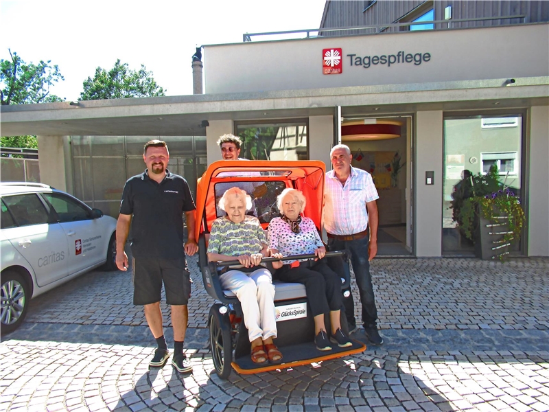 Fahrrad-Rikscha in Herrieden