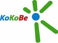 Logo der KoKoBe mit blauem Punkt und fünf grünen Strahlen