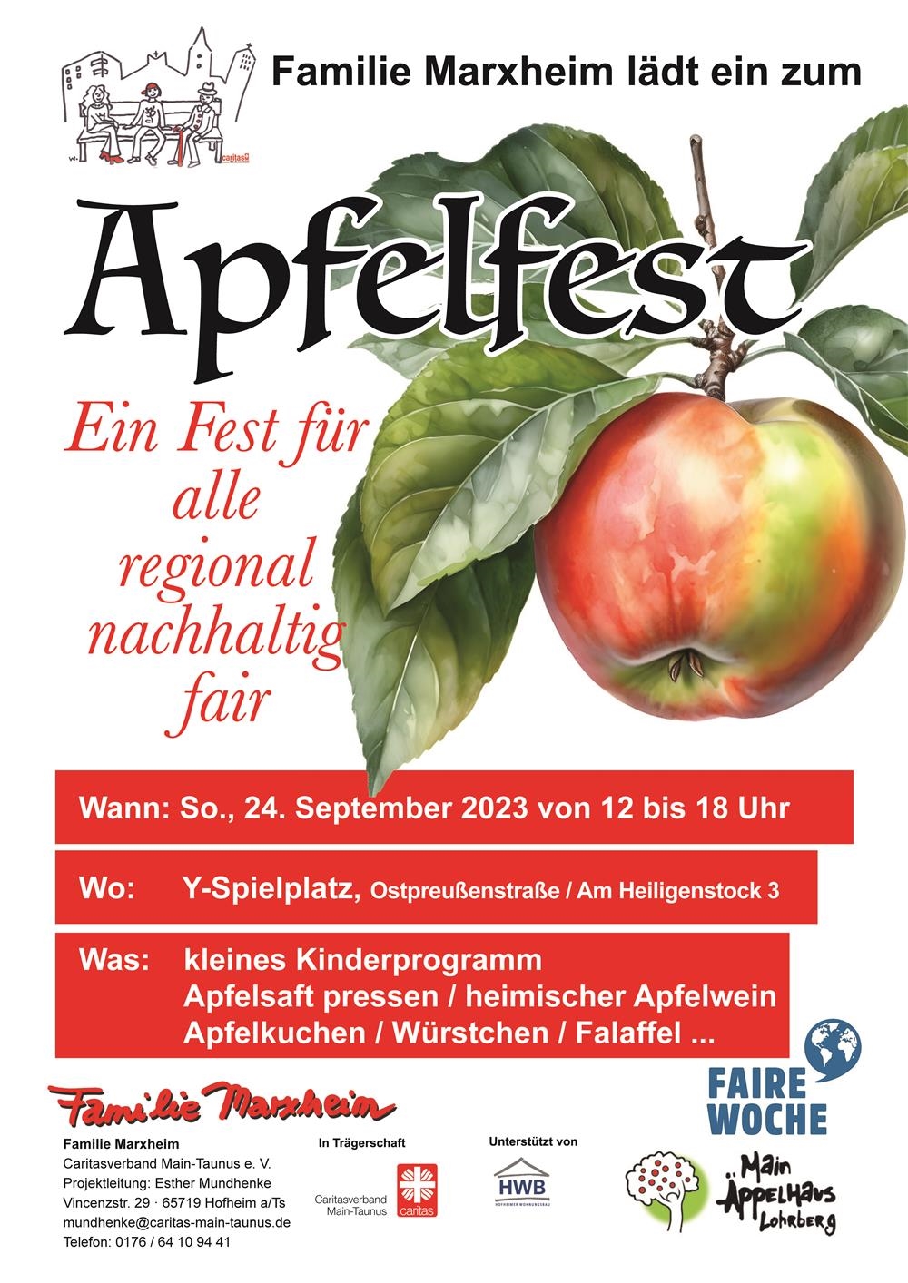 Apfelfest - Sommerfest Familie Marxheim