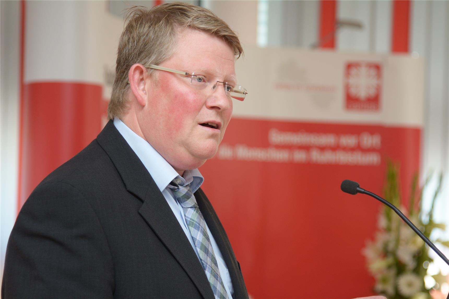 Prof. Thomas Evers beim Kick-Off Fachkräfte (   Caritas / Christoph Grätz)