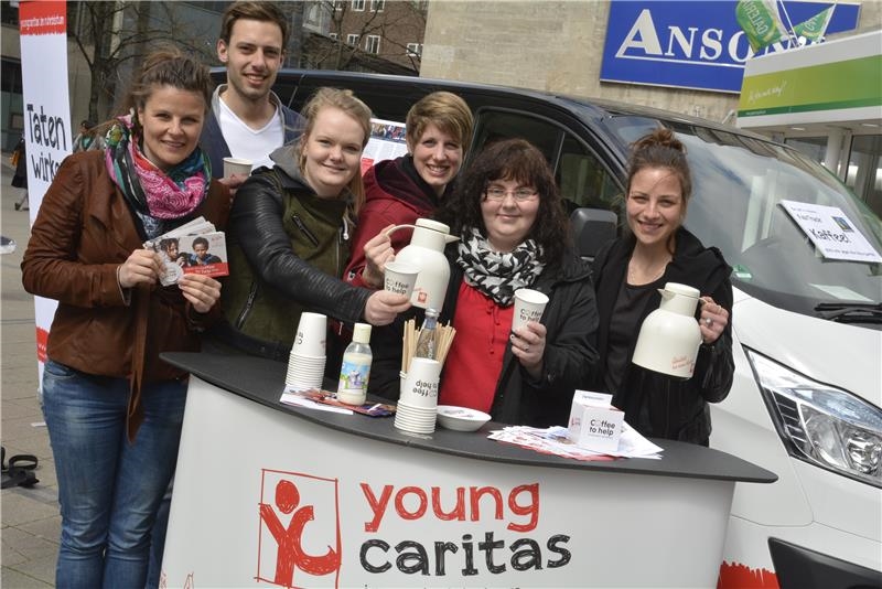 Das Coffee-to-Help-Team (Caritas / Michael Kreuzfelder)