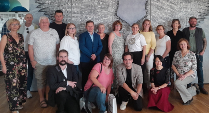 Gruppenfoto der Projektteilnehmenden des Erasmus+-Projektes.