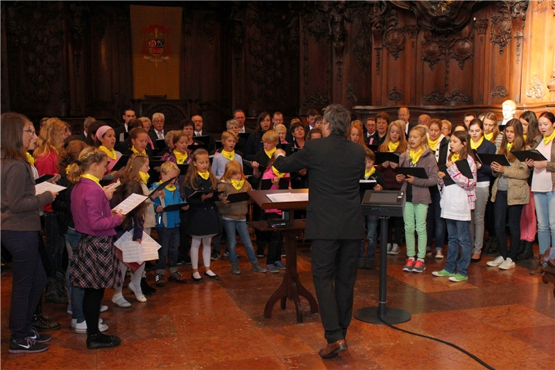 Im Mainzer Dom singt ein Kirchenchor, dem viele Kinder angehören. (Foto: Julia Gaschik)