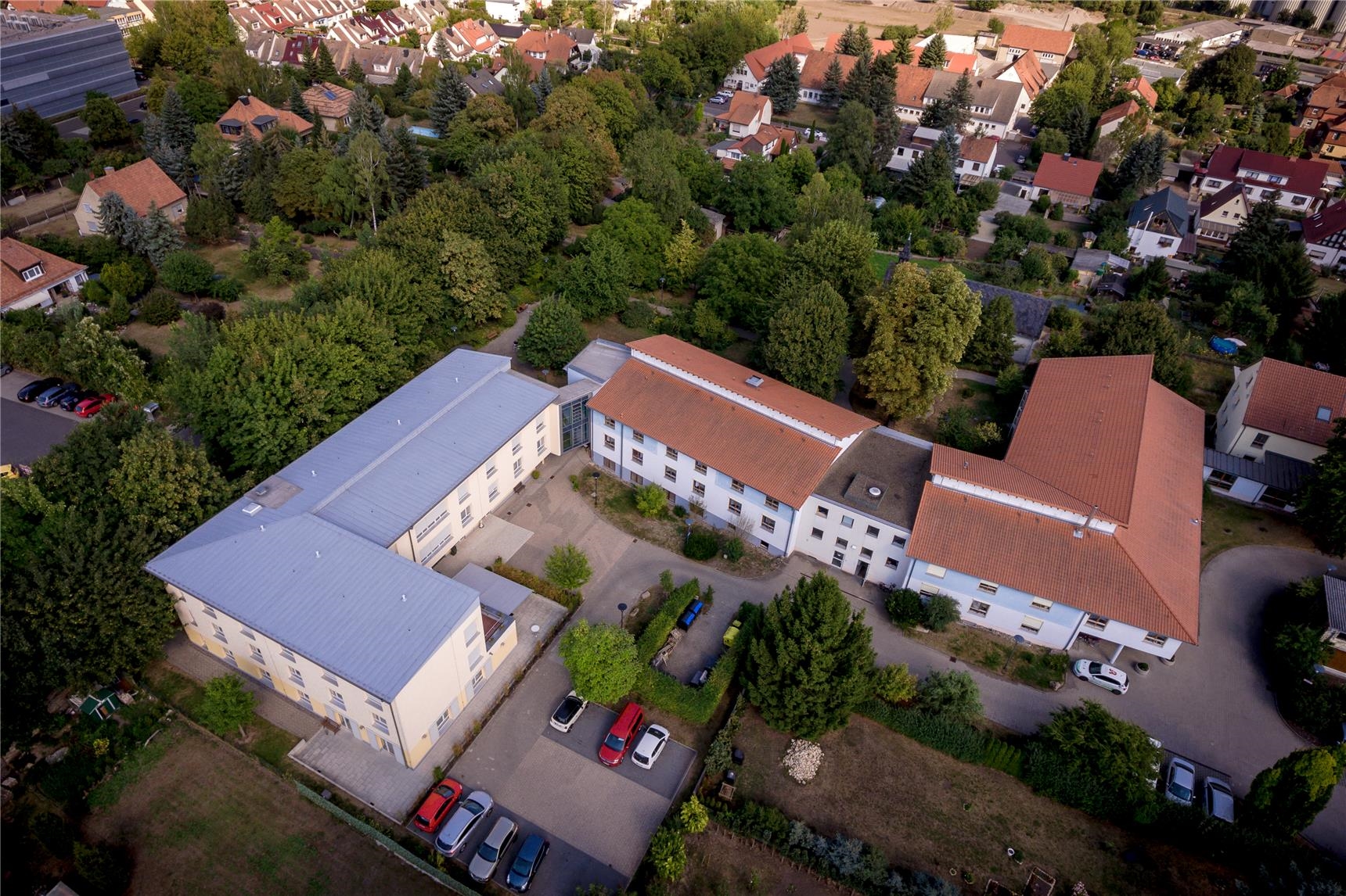 Luftaufnahme des Altenpflegezentrums Bad Langensalza 