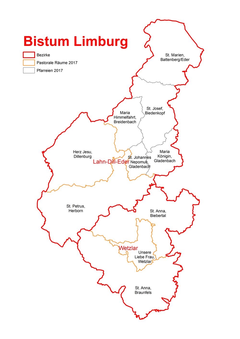 Karte Wetzlar/Lahn-Dill-Eder 