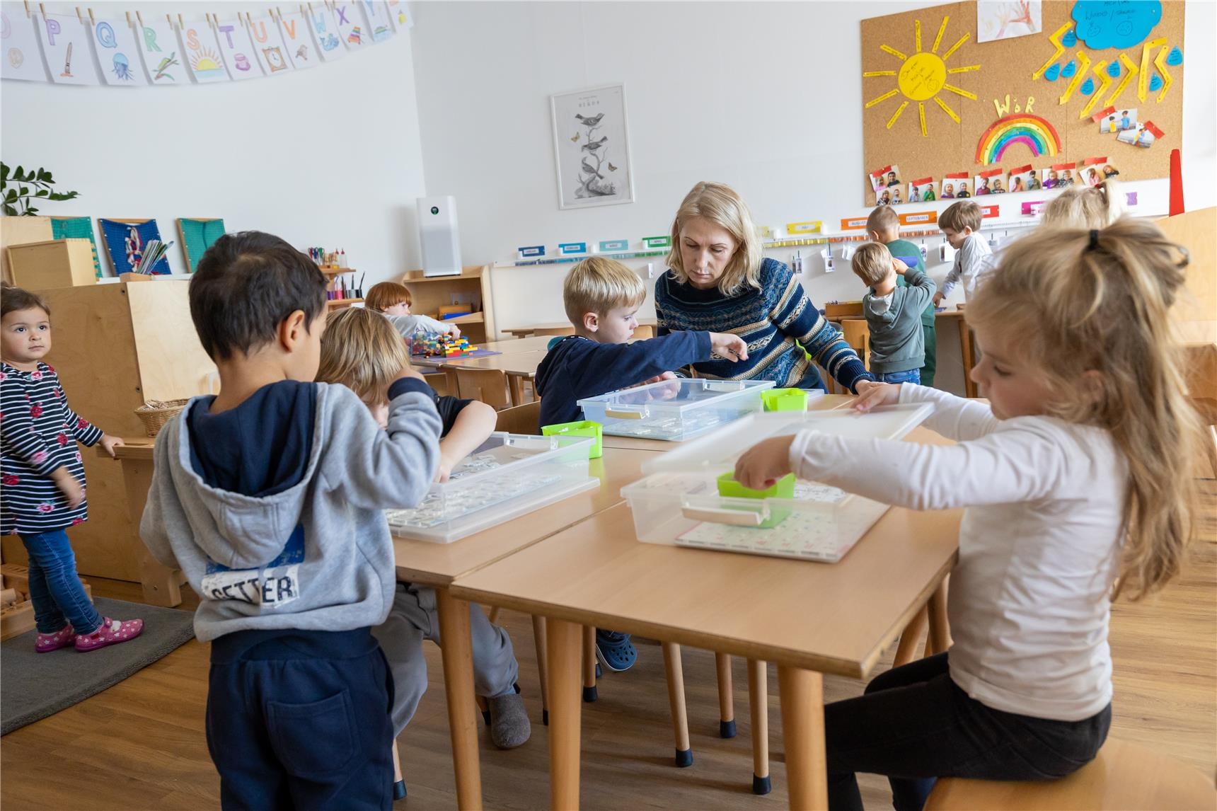 Kita Montessori Kinderhaus Scharnhorst Gruppenarbeit 