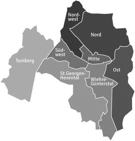Karte Stadtdekanat Freiburg