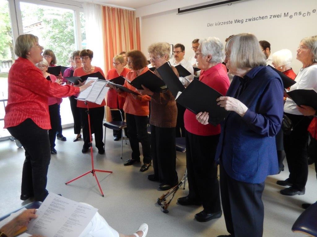 Der Musikschul-Chor bei seinem Auftritt im Tannenhof 2016. (Caritas Konstanz)