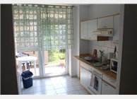 Küche mit Balkon
