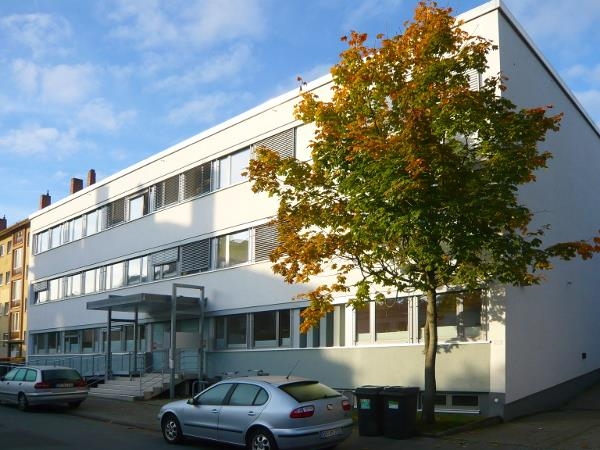 Gebäude des Caritaszentrums St. Ludwig in der Wilhelm-Glässing-Straße  15 bis 17 in Darmstadt