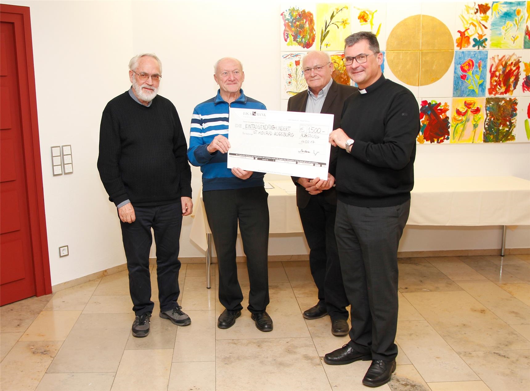 Den zweiten Preis in Höhe von 1.500 Euro erhielten die Ehrenamtlichen der Pfarrgemeinde St. Konrad, Augsburg-Bärenkeller. (Bernhard Gattner)