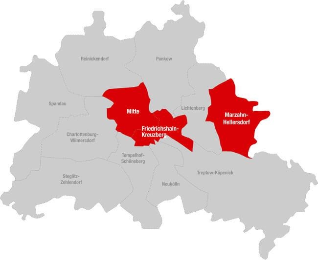 Bezirke in Berlin Mobile Anlaufstellen