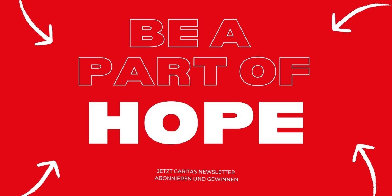 Text Be a Part of Hope mit Caritas-Logo (Foto: Caritas)