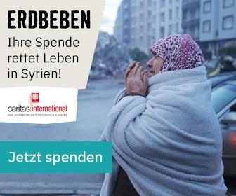 Banner Erdbeben Türkei Syrien Spende