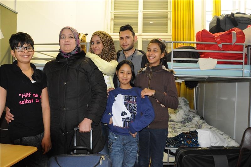 syrische Flüchtlingsfamilie