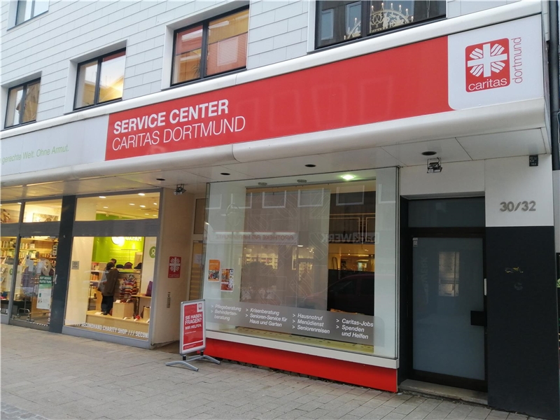Das Caritas Service Center liegt direkt in der Dortmunder Innenstadt